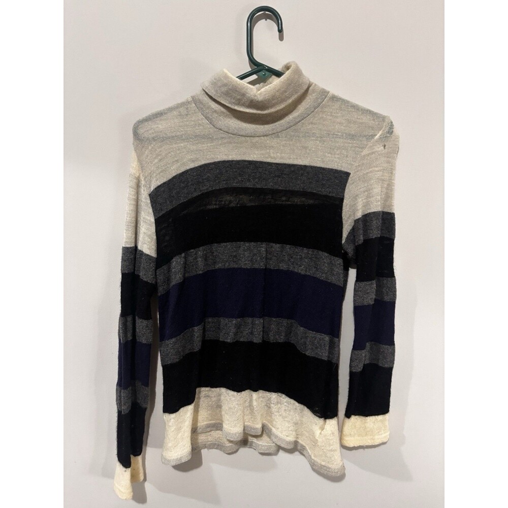 junya watanabe Turtleneck Striped Wool Sweater Size Small